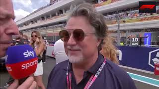 Michael Andretti F1 Grid Walk Interview  2023 Miami Grand Prix [upl. by Lonnie]