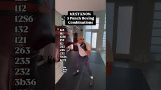 BASIC BOXING COMBINATIONS  3 PUNCH COMBO boxing bagwork [upl. by Nuhs]