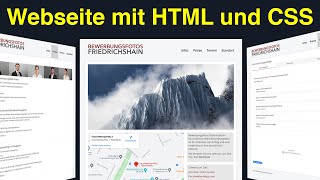 HTML und CSS Tutorial für Anfänger  Eigene Webseite erstellen [upl. by Aisylla339]