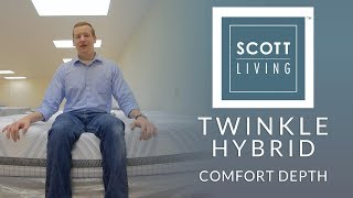 Restonic Scott Living Twinkle Hybrid Mattress Comfort Depth 1 [upl. by Aldin]