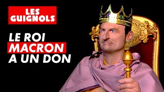 L’étrange pouvoir du Roi Macron   Les Guignols  CANAL [upl. by Anillehs]