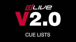 dLive V20 Cue Lists [upl. by Maurice551]