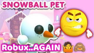 NEW Adopt Me Snowball Pet Has players ANGRY😡 [upl. by Wu]