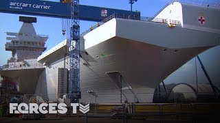 Building Britains Biggest Warship On Board HMS Prince Of Wales  Forces TV [upl. by Llemrej]