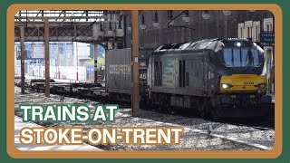 Trains at Stoke on Trent railway station 28112022 [upl. by Parris]