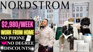 NORDSTROM IS HIRING  2980WEEK Remote Work From Home Jobs With No Degree  2023 WFH Jobs shorts [upl. by Luing]