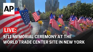 LIVE 911 memorial ceremony at the World Trade Center site in New York [upl. by Etat]