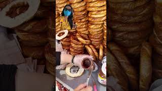 Turkish Simit Bread 🥖😋 bread food shorts viralshorts [upl. by Cornelius]