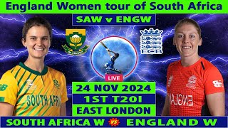 South Africa Women vs England Women  SA W vs ENG W  1st Women T20I  Cricket Info Live [upl. by Otero764]