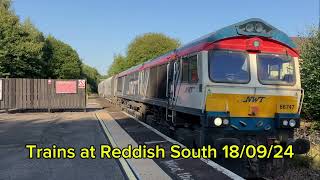 Trains at Reddish South 180924 [upl. by Naired762]