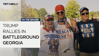 Trump holds campaign rally in battleground Georgia [upl. by Alemahs96]