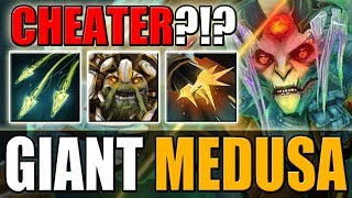 OMG Arrows Arrows everywhere Giant Medusa Split Shot  Flak Cannon  Grow Dota 2 Ability Draft [upl. by Ahsratan]