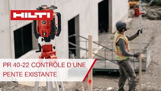 Vérification dune pente existante avec la Hilti PR 4022 [upl. by Ferrel]