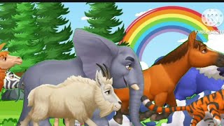 ANIMAL RUNNING VIDEO shortsfeed shortsvideo cartoonstory [upl. by Kcirtemed]