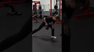 Self Supported 1 Arm KB Row w Dead Stop [upl. by Nurav]