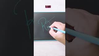 Ramu Name Signature 😍 Comment your name for signature 😊 [upl. by Frager]