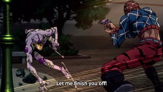 ジョジョ Mista And Giorno vs Ghiaccio 4 『HD』 [upl. by Suiddaht]