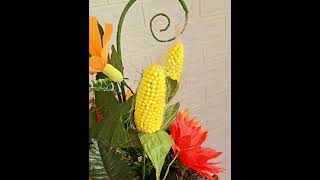 enchantedflowers Autumndecoration cornstalk handmadecorns paperpumpkin papersunflowers [upl. by Carolyne]