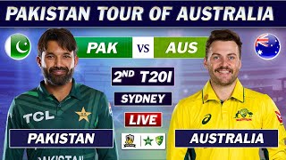 PAKISTAN vs AUSTRALIA 2nd T20 Match LIVE COMMENTARY  PAK vs AUS T20 MATCH LIVE  PAK 12 OVERS [upl. by Ainsley225]