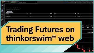 How To Trade Futures on thinkorswim® web [upl. by Vladimir792]