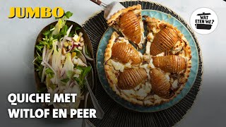 Wat eten we Quiche met witlof en peer [upl. by Cello]