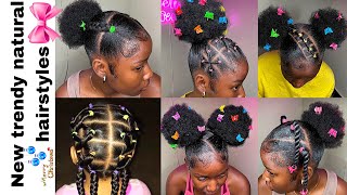 💙💦Easy natural hairstyles  rubberband hairstyles  slayed edges  𝐏𝐢𝐧𝐭𝐞𝐫𝐞𝐬𝐭💞 [upl. by Neeruan]