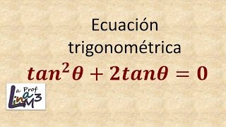 Ecuación trigonométrica  Ejercicio 3  La Prof Lina M3 [upl. by Aicatsan854]