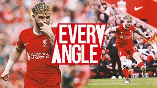 EVERY Angle of Harvey Elliott Wonder Goal  Liverpool 42 Tottenham [upl. by Dorothee]