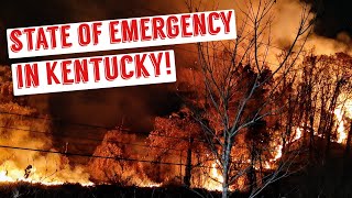 Massive Wildfires Burn Eastern Kentucky [upl. by Otecina]