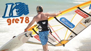 Windrider  testing Angulo Boards amp Ezzy Sails windsurfing kous extreme action gre78 kousgr [upl. by Watt]