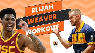 Workout with former NCAA D1 Guard amp USC Trojan Elijah Weaver [upl. by Nogras]