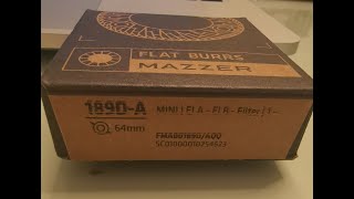 Mazzer Mini 64mm burr Replacement  FASTER grind time [upl. by Dail]