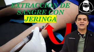 Toma de muestra sanguínea con jeringa explicado paso a paso FACIL ✅️💉 [upl. by Trinl]