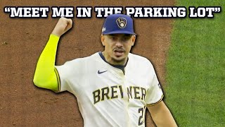 Willy Adames tells Jesse Winker to meet him in the parking lot a breakdown [upl. by Novikoff]