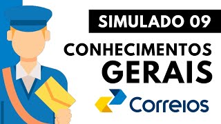 Simulado 09  Conhecimentos Gerais  Concurso Correios 2024 [upl. by Leeban]