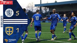 Highlights Macclesfield FC 51 Guiseley AFC [upl. by Launam]