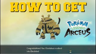 HOW TO EVOLVE ELECTABUZZ INTO ELECTIVIRE IN POKEMON LEGENDS ARCEUS HOW TO GET ELECTIVIRE [upl. by Pol]