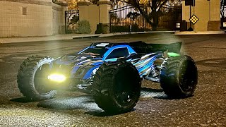 TRAXXAS XRT GETS BUMPER LIGHTS TRANSPLANT FROM MAXX [upl. by Carnahan]