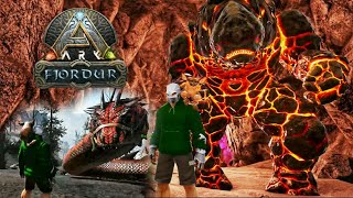 Taming Rock Golem  Basilisk  Ark Survival Evolved  The Fjordur [upl. by Erme]