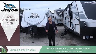 2023 Jayco Jayfeather 22RB  This Trailer is Part of the Illumanti  Layzee Acres RV Sales [upl. by Younger]