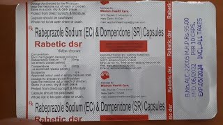 Rabetic dsr  Rabeprazole sodium EC Domperidone SR Capsule गैस पेटसीने में जलन से राहत [upl. by Weig821]