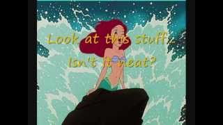 The Little Mermaid Part of your World LYRICS ON SCREEN [upl. by Notlih]