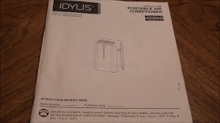 Lowes Idylis 10000 BTU AC Instructions Model 0146709 [upl. by Septima]