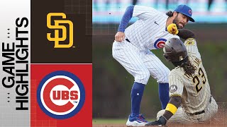 Padres vs Cubs Game Highlights 42523  MLB Highlights [upl. by Rimola611]