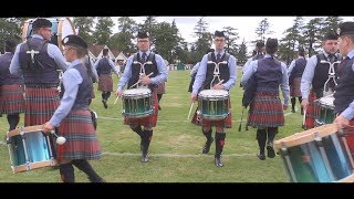 Field Marshal Montgomery Pipe Band in Forres at the 2017 European Championships [upl. by Ailisab]