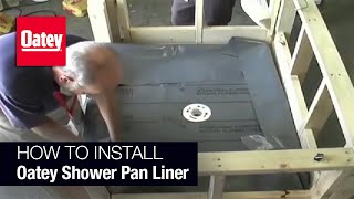 How to Install Oatey Shower Pan Liner [upl. by Hadwin]