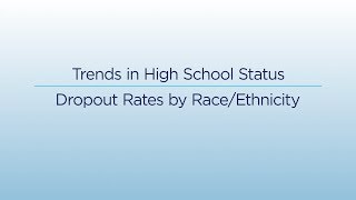 Trends in High School Status Dropout Rates by RaceEthnicity [upl. by Anehsak]