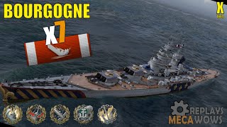 Bourgogne 7 Kills amp 225k Damage  World of Warships Gameplay [upl. by Belac]