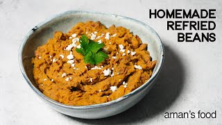 Refried Beans Frijoles Refritos  refried beans recipe [upl. by Acihsay]