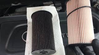 20 TDI Kraftstofffilter wechseln  VW  AUDI  SEAT  Skoda [upl. by Ardnauqal]